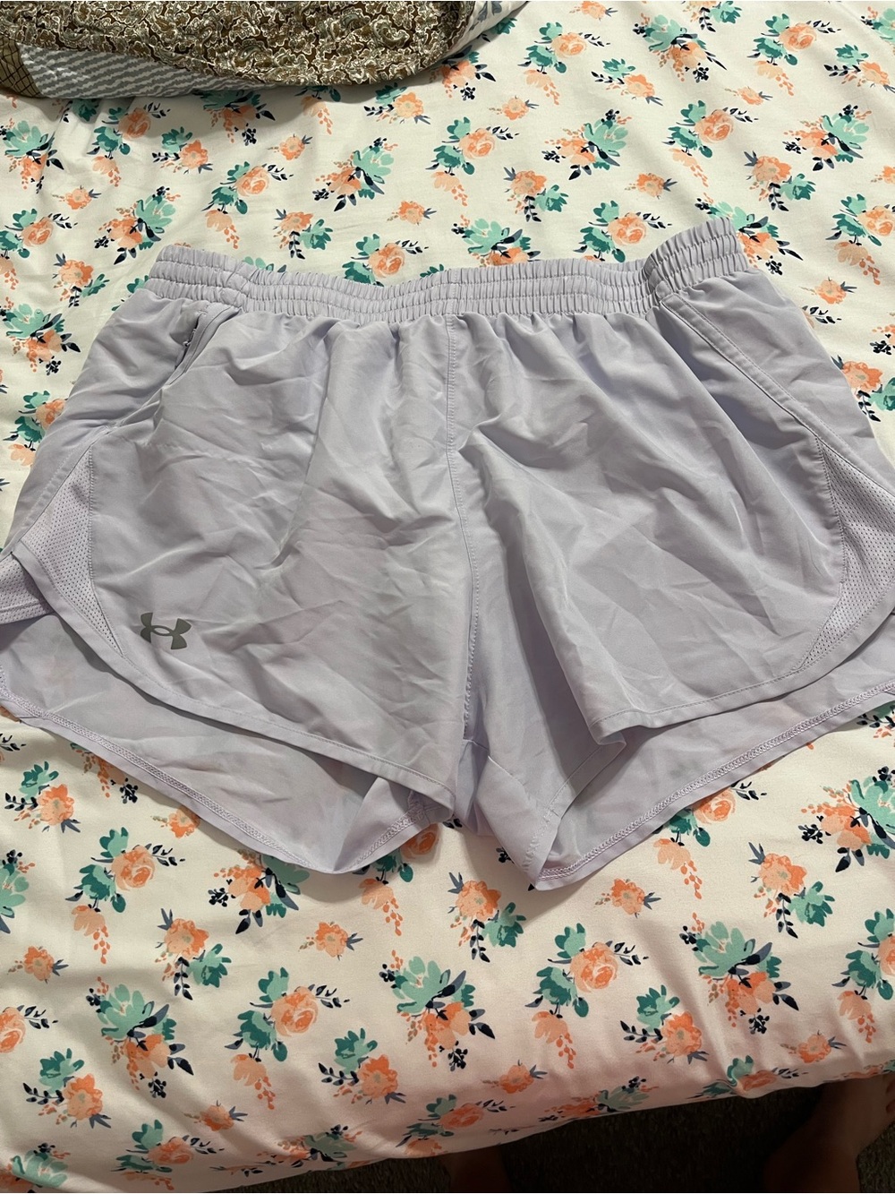 Under Armour Women's Lavender Performance Running Shorts